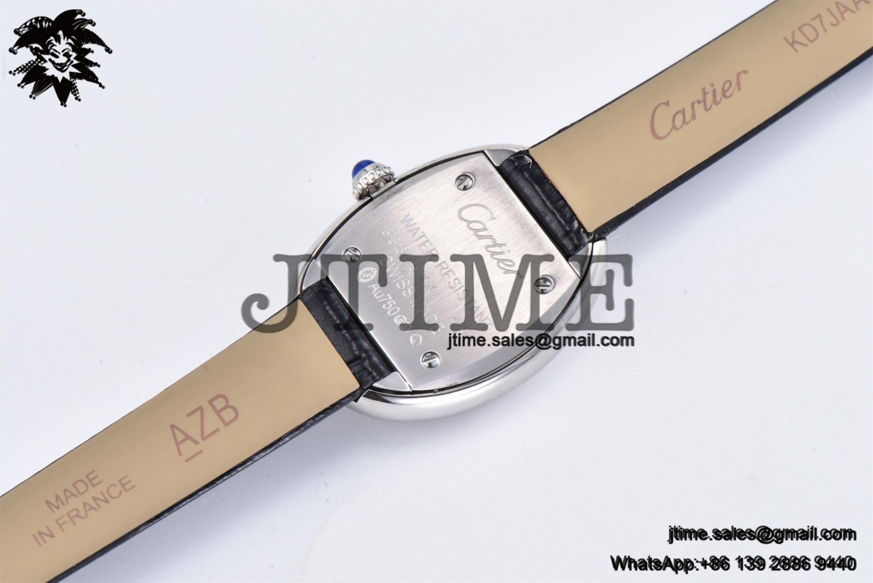 Baignoire Watch AF 1:1 Best Edition White Dial on Black Croco Strap RONDA Quartz - Image 22