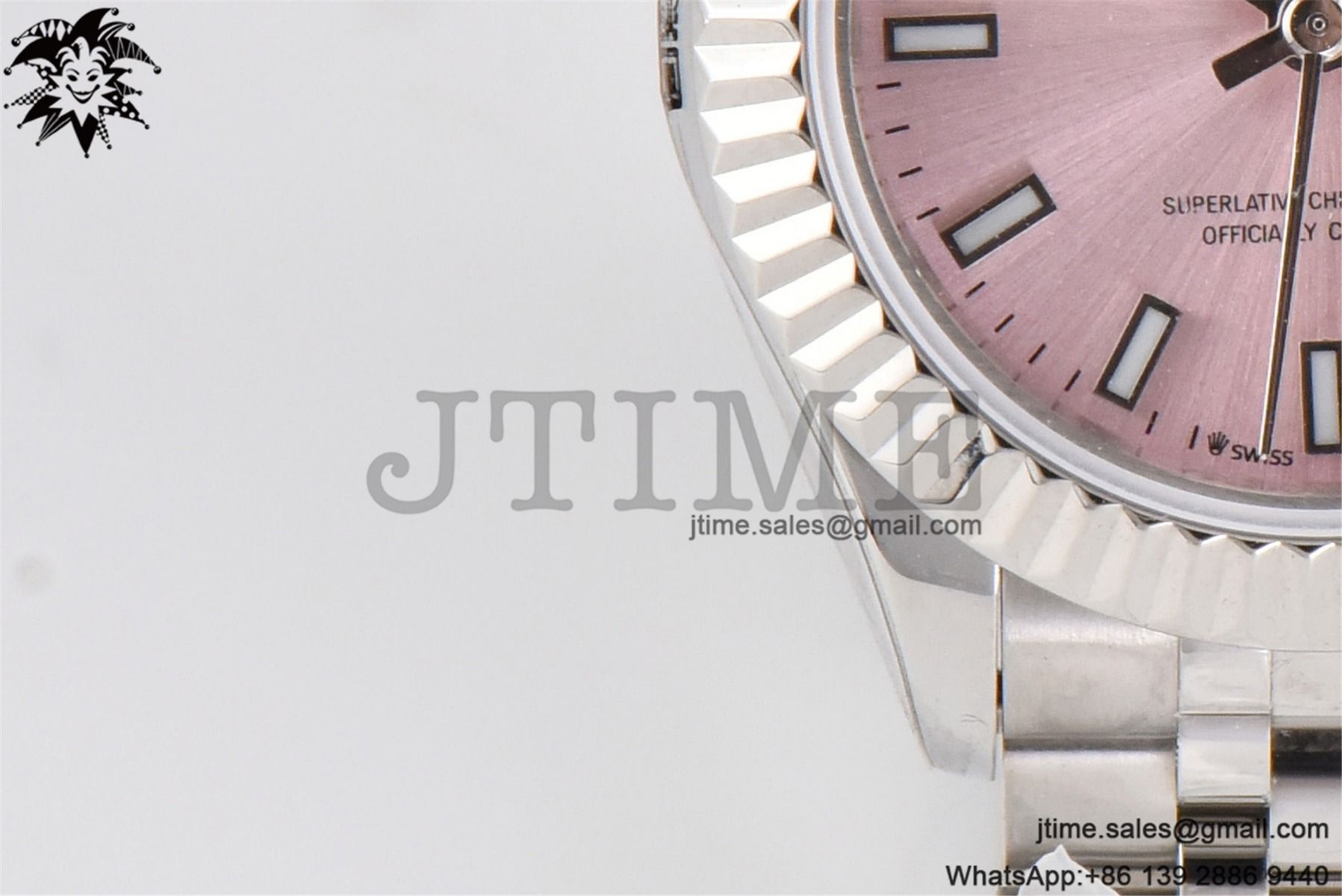 Datejust 28mm Ladies SS WF 1:1 Best Edition Pink Dial Bezel on SS Jubilee Bracelet A2236 - Image 11
