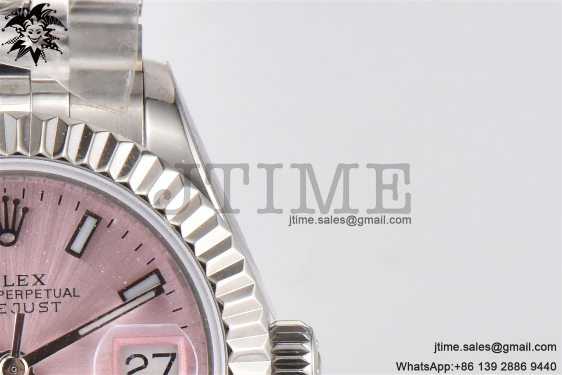 Datejust 28mm Ladies SS WF 1:1 Best Edition Pink Dial Bezel on SS Jubilee Bracelet A2236 - Image 12