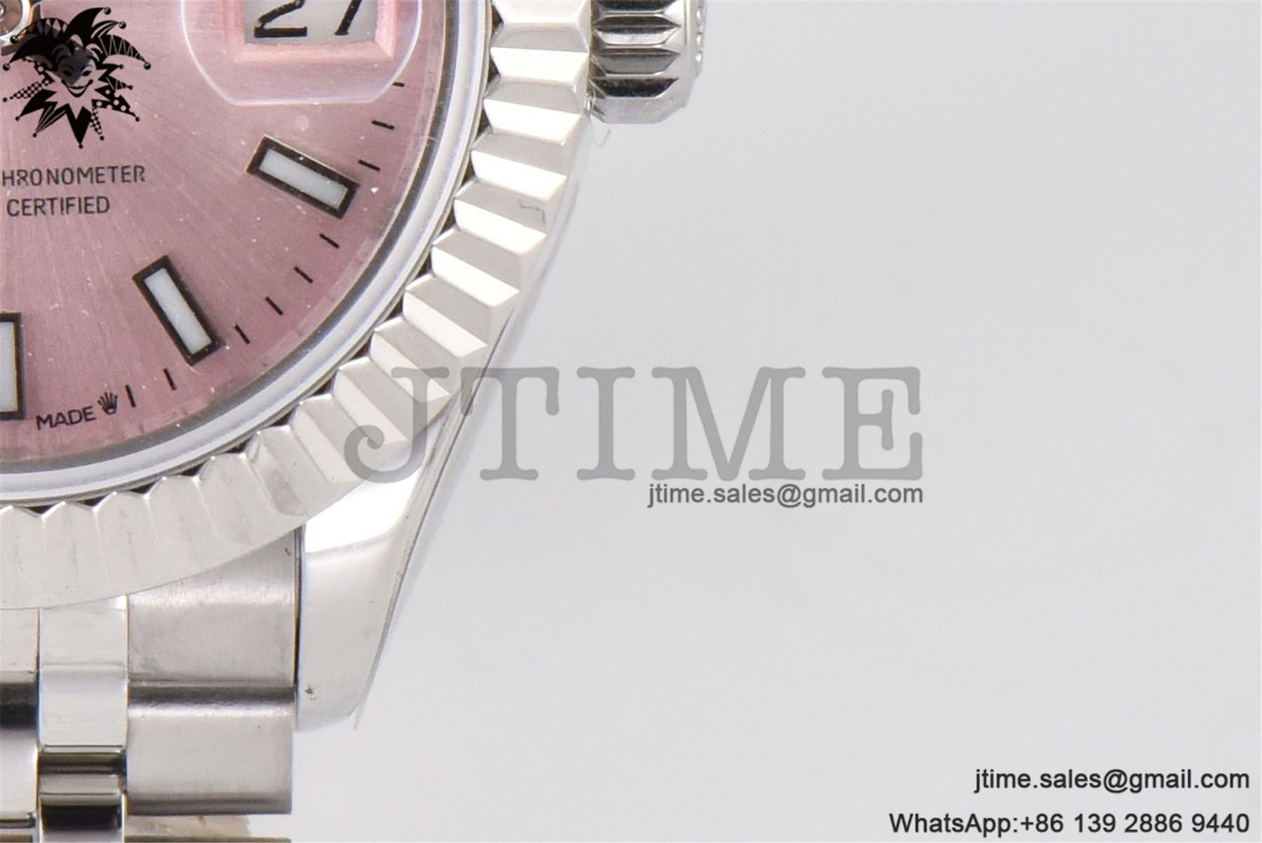 Datejust 28mm Ladies SS WF 1:1 Best Edition Pink Dial Bezel on SS Jubilee Bracelet A2236 - Image 13