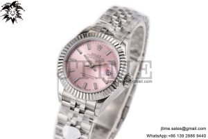 Datejust 28mm Ladies SS WF 1:1 Best Edition Pink Dial Bezel on SS Jubilee Bracelet A2236