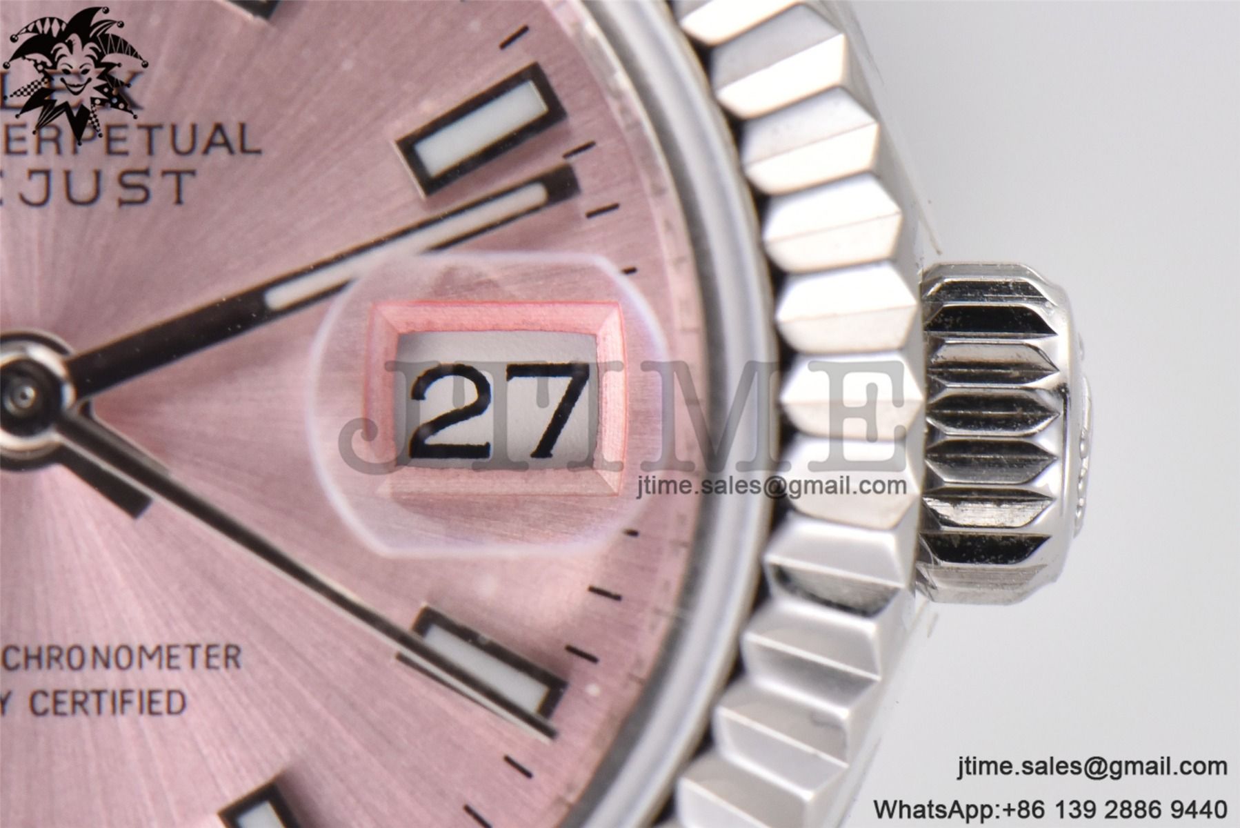 Datejust 28mm Ladies SS WF 1:1 Best Edition Pink Dial Bezel on SS Jubilee Bracelet A2236 - Image 19