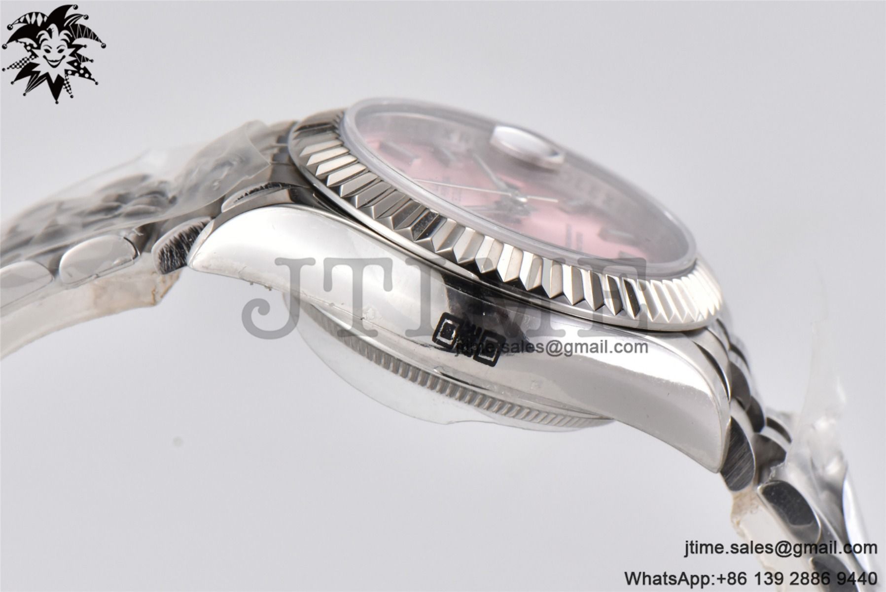 Datejust 28mm Ladies SS WF 1:1 Best Edition Pink Dial Bezel on SS Jubilee Bracelet A2236 - Image 7