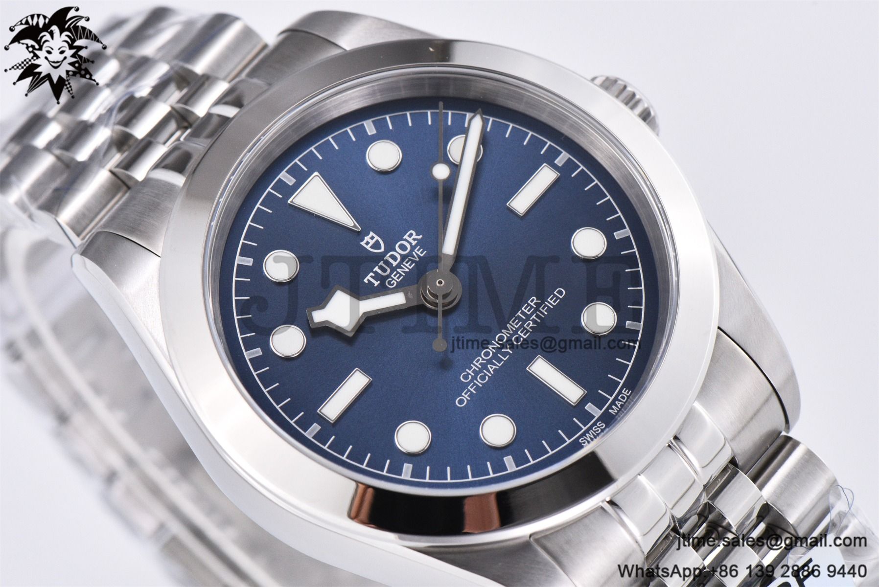 Black Bay 37mm SS KRF 1:1 Best Edition Blue Dial on Jubilee Bracelet A2824 - Image 10