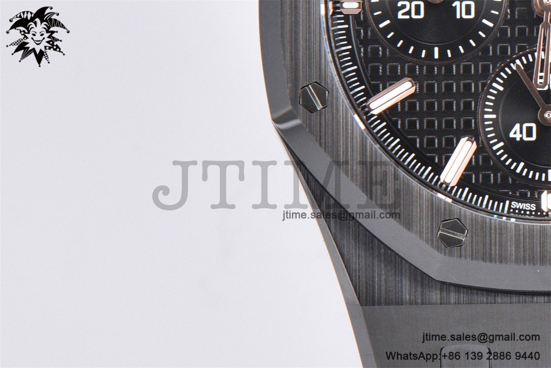 Royal Oak Chrono 26240 Black Ceramic APSF 1:1 Best Edition on Ceramic Bracelet SA4401 Super Clone V2 (Free Sprung) - Image 5