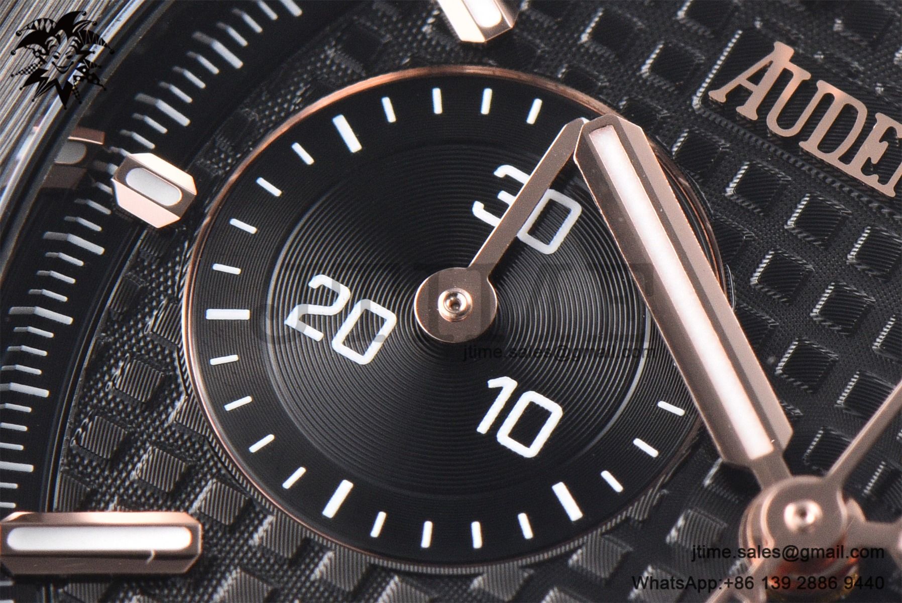Royal Oak Chrono 26240 Black Ceramic APSF 1:1 Best Edition on Ceramic Bracelet SA4401 Super Clone V2 (Free Sprung) - Image 7