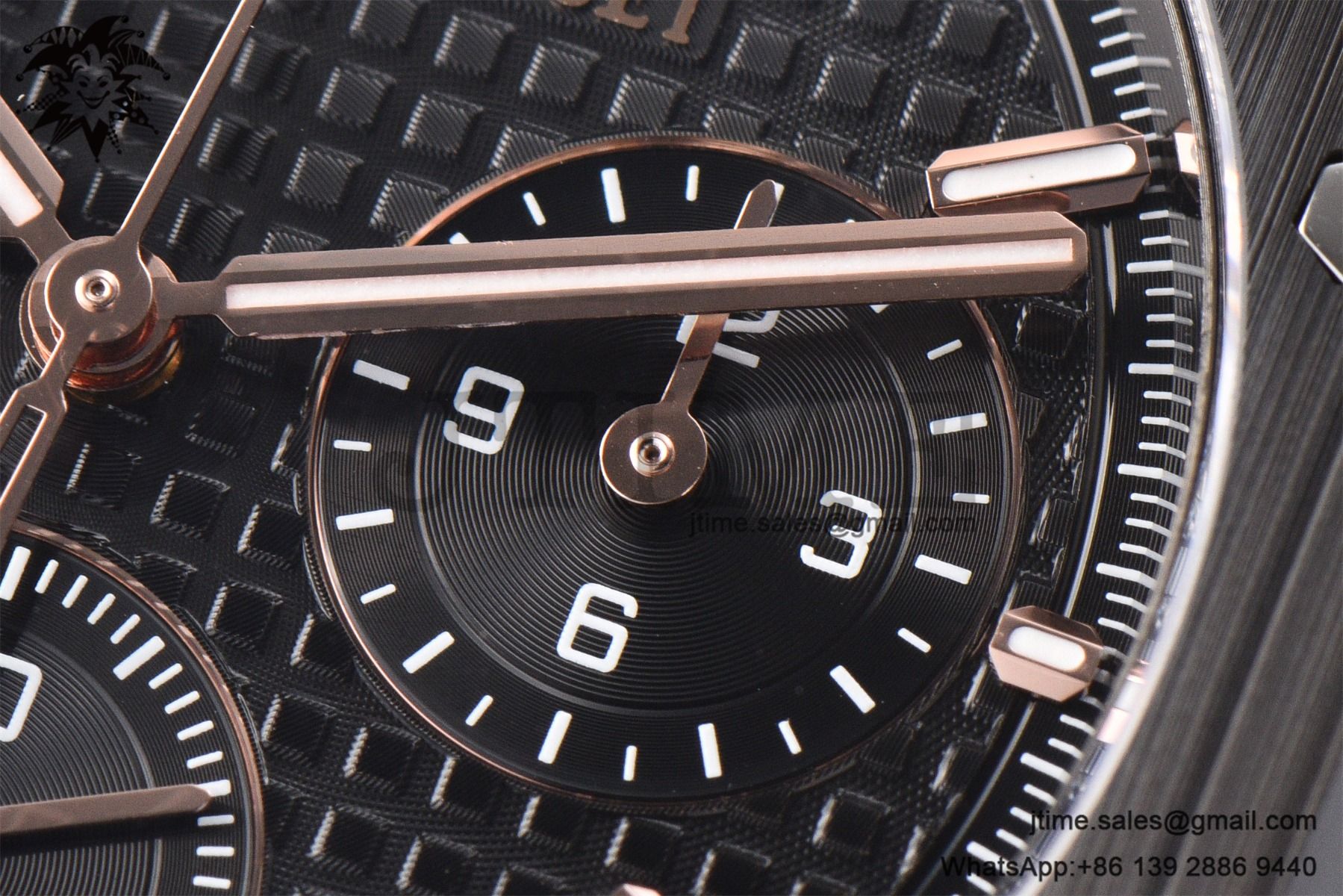 Royal Oak Chrono 26240 Black Ceramic APSF 1:1 Best Edition on Ceramic Bracelet SA4401 Super Clone V2 (Free Sprung) - Image 9