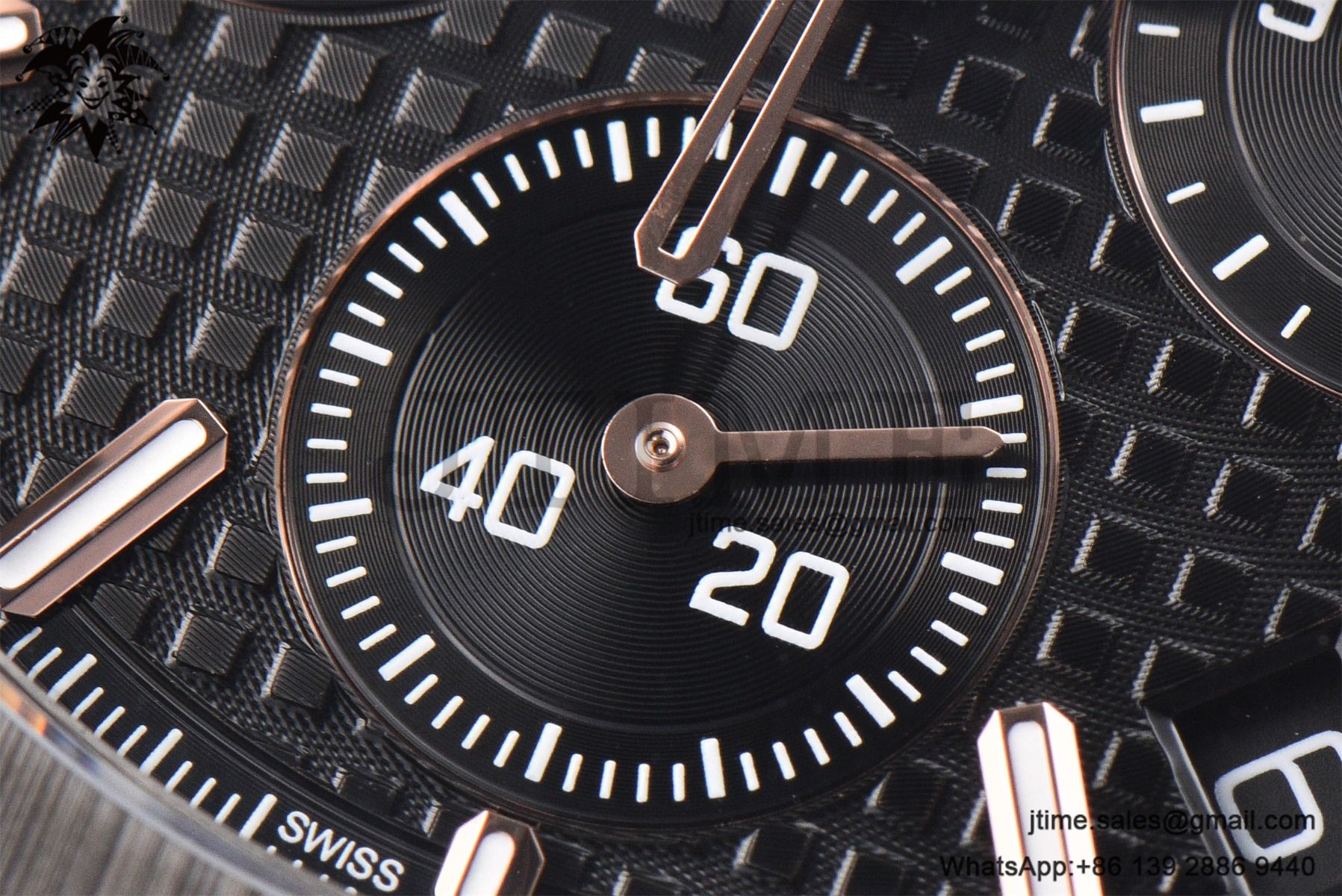 Royal Oak Chrono 26240 Black Ceramic APSF 1:1 Best Edition on Ceramic Bracelet SA4401 Super Clone V2 (Free Sprung) - Image 10