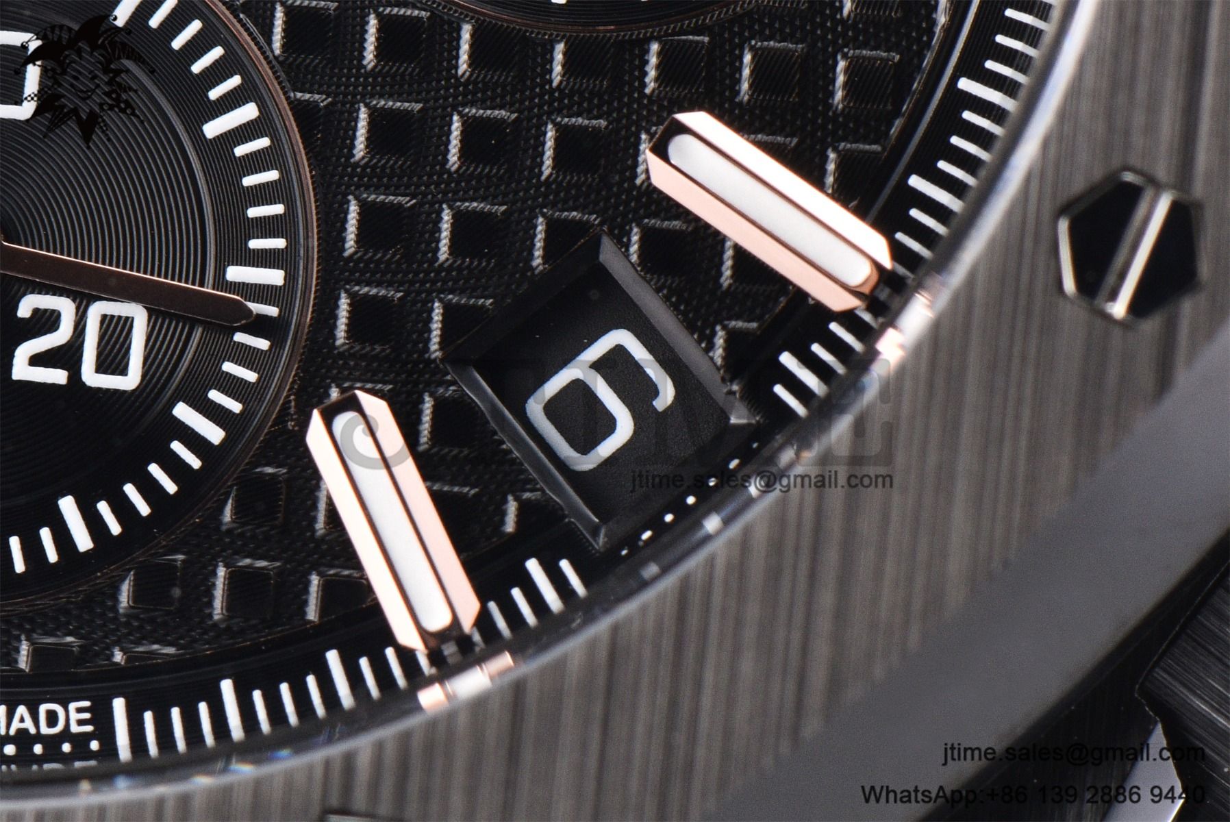 Royal Oak Chrono 26240 Black Ceramic APSF 1:1 Best Edition on Ceramic Bracelet SA4401 Super Clone V2 (Free Sprung) - Image 12