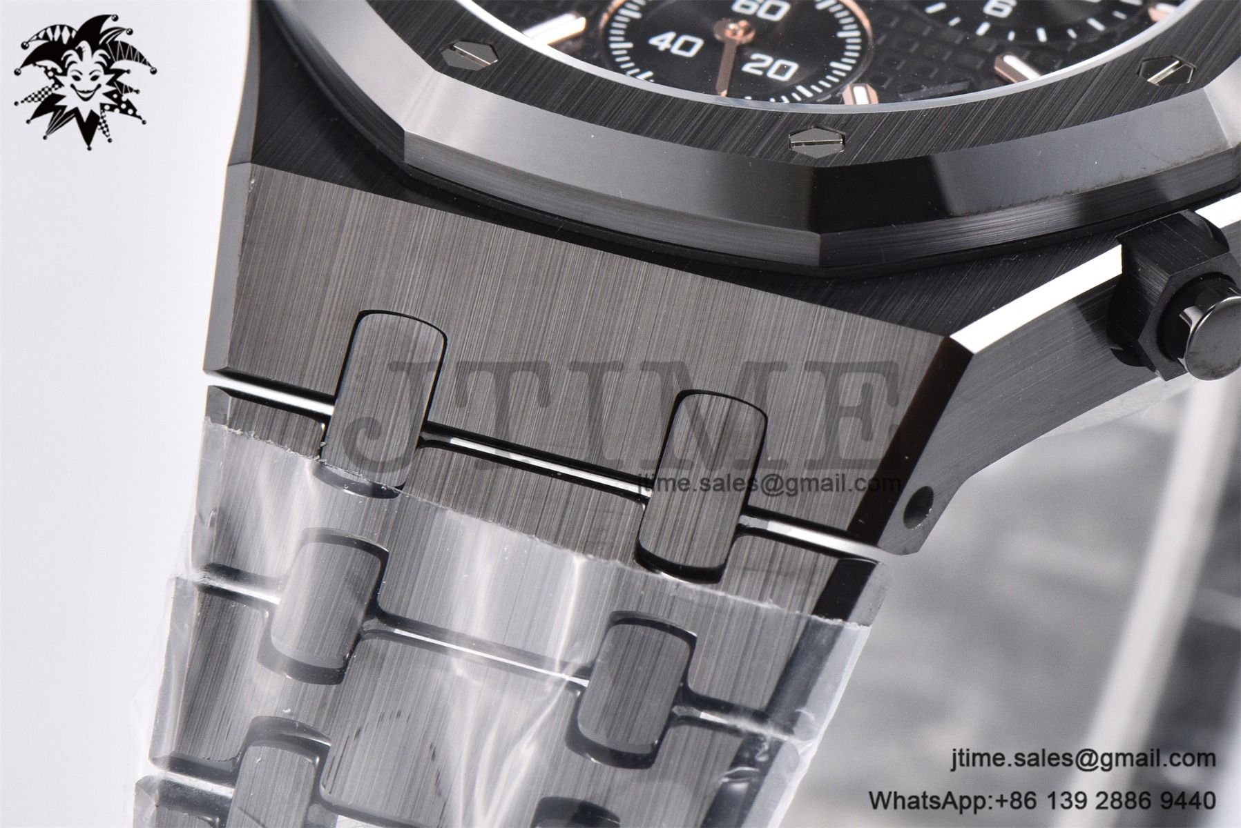 Royal Oak Chrono 26240 Black Ceramic APSF 1:1 Best Edition on Ceramic Bracelet SA4401 Super Clone V2 (Free Sprung) - Image 13