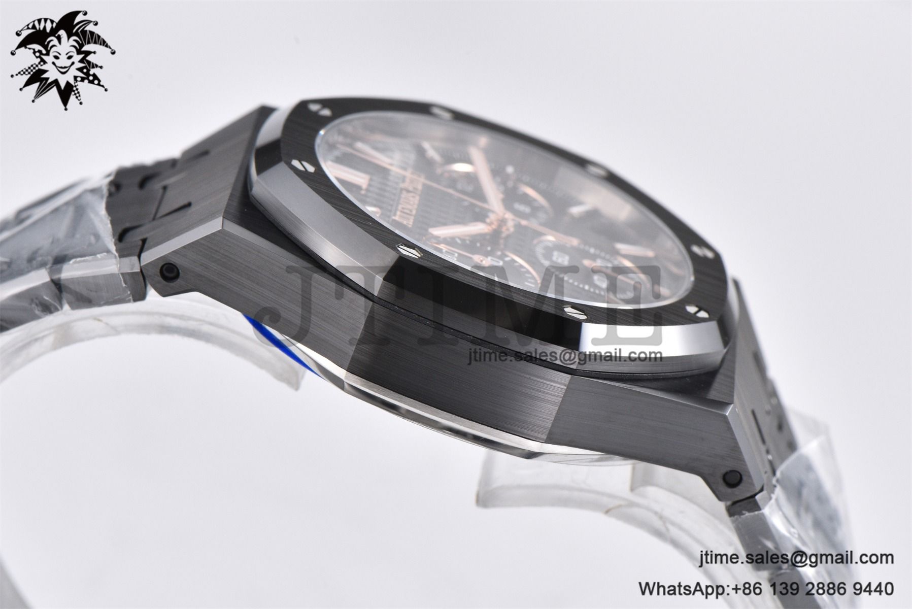 Royal Oak Chrono 26240 Black Ceramic APSF 1:1 Best Edition on Ceramic Bracelet SA4401 Super Clone V2 (Free Sprung) - Image 16