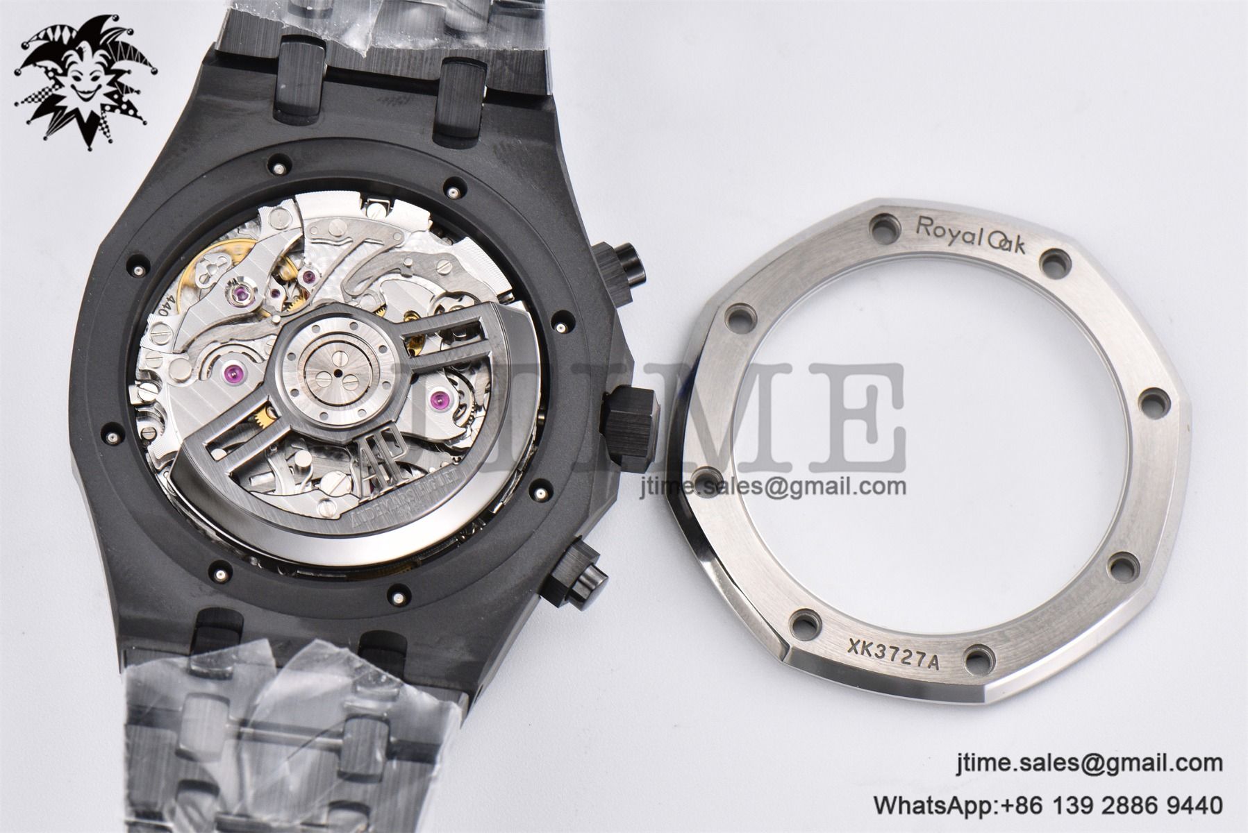 Royal Oak Chrono 26240 Black Ceramic APSF 1:1 Best Edition on Ceramic Bracelet SA4401 Super Clone V2 (Free Sprung) - Image 25